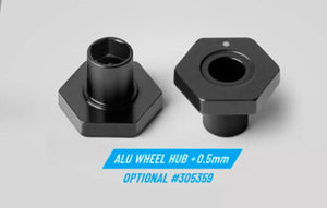 Xray X4 Aluminum Wheel Hub Spring Clip Offset +0.5mm