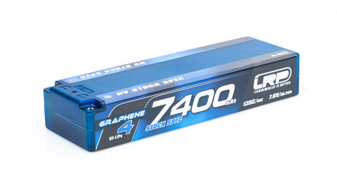 LRP 7400mAh 2S 7.6V 135C Stock Spec Lipo Battery