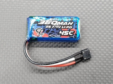 GL-Racing 2S 360mAh Lipo Battery (GL Plugs)