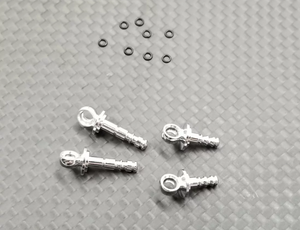 GLA Metal Piston Rod For Screw Adjustable Shocks (Silver)